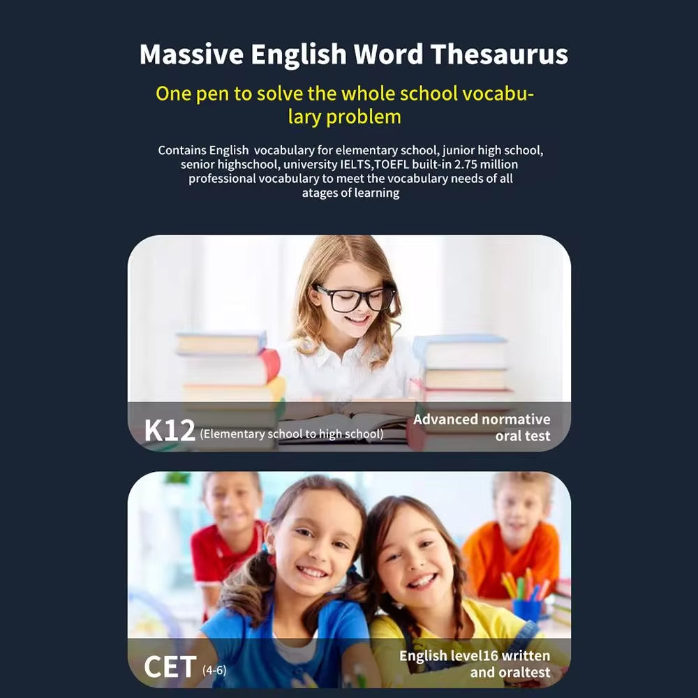 Revolutionary Offline Translation Pen: Your Ultimate Language Companion for Teachers and Students - Supports 123 Languages with Intelligent Scanning!